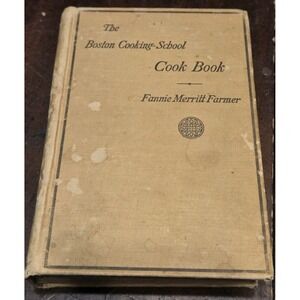 The Boston Cooking School Cook Book By Fannie Merritt 1902 Hard Back  Great Cond